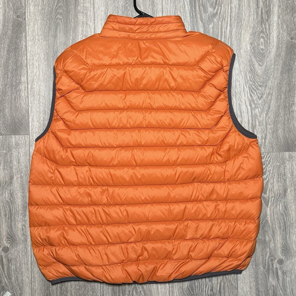 Free Country Down Fill Puffer Vest Mens XXL Orange Zip Hiking Hunting Gorpcore - Picture 2 of 8